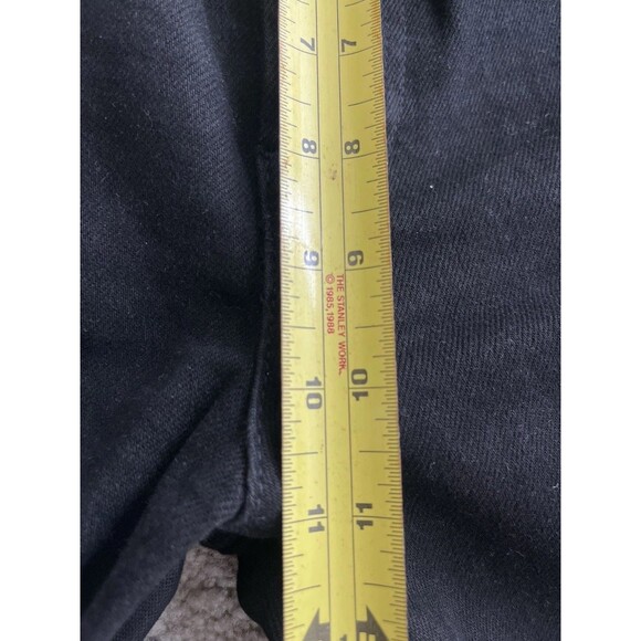 RE/DONE High Rise Black Stretch 70s Stove Pipe Jeans Button Fly Raw Hem Size 28 - Picture 13 of 15